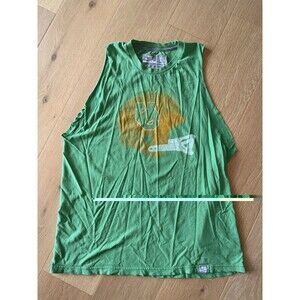 Vintage Nike Men's Green Football Tank T-Shirt Size Large
